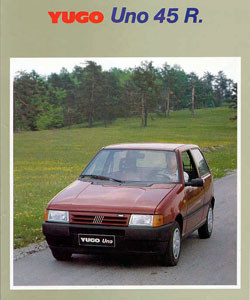 Yugo Uno, produced under Fiat license
