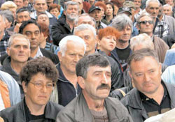 Zastava protest in Kragujevac
